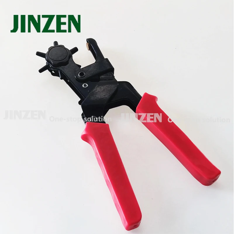 JINZEN Sewing Tools Sewing Accessory 424173 JZ-71313 Belt Puncher Multi-Purpose Drilling Pliers Leather Punching Pliers