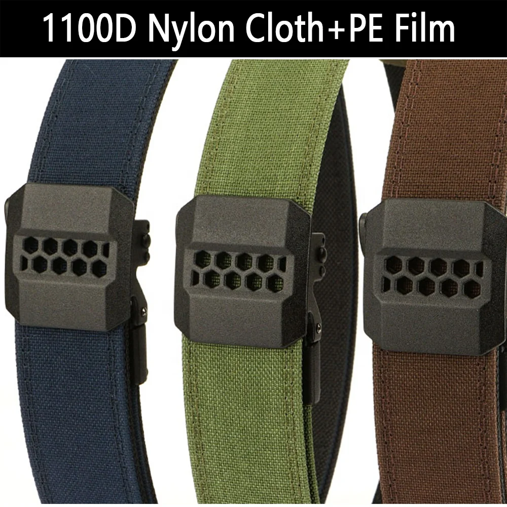 Wholesale 1100D Double-layer Nylon Wear-resistant Tactical Belt Alloy Metal buckle Casual Belt Suitable For Outdoor Portability