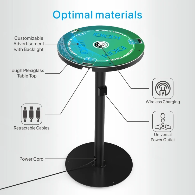  Commercial charging station cell phone bar stations for rent