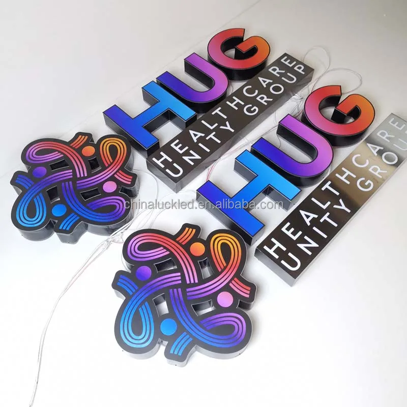 Led channel letters Acrylic Light Channel Letters Outdoor 3D Acrylic Front Lit Led Shop Sign