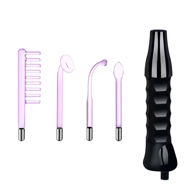 Beauty Supplier Salon Home Use Skin Care Portable Skin Therapy High Frequency Facial Scalp Wand Machine 4 In 1