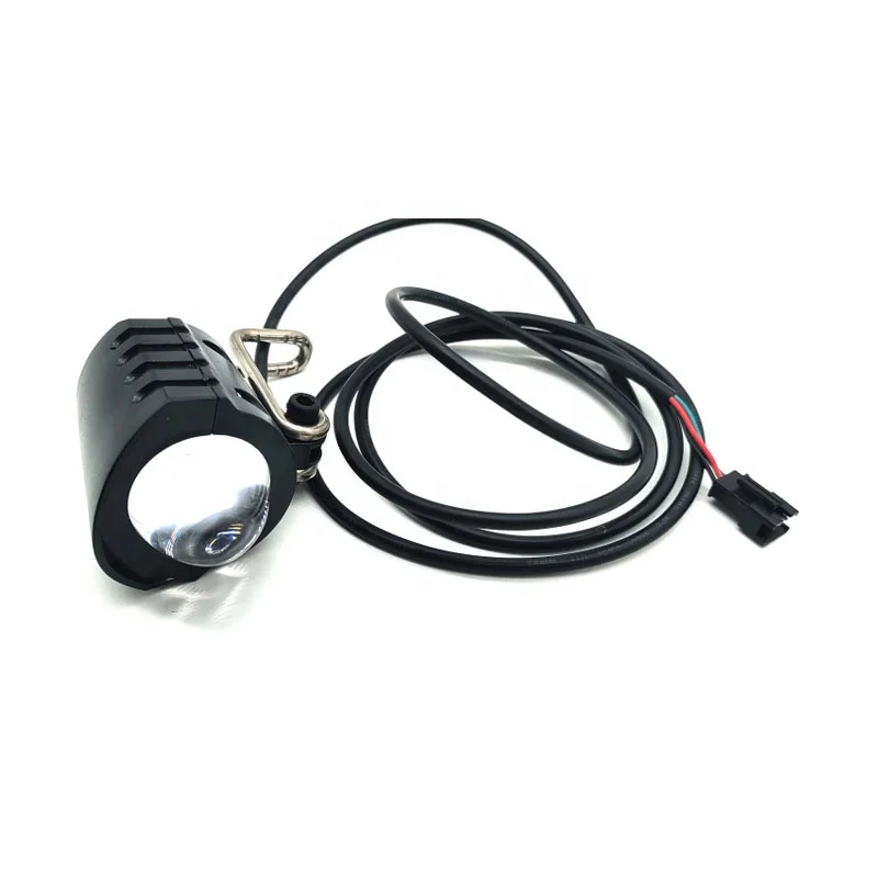 Ebike Bicycle Waterproof Rechargeable Front Light With Horn Headlight For Electric Bike Accessories Flashlight Alarm Horn