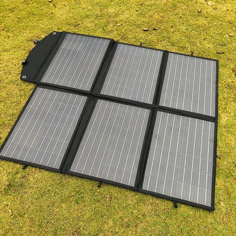 Factory price mobile flexible solar foldable panel generator 200 watt and battery system for home house