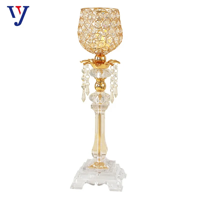 Wedding Decoration Gold Candlesticks for Dinning Table Centerpieces Party