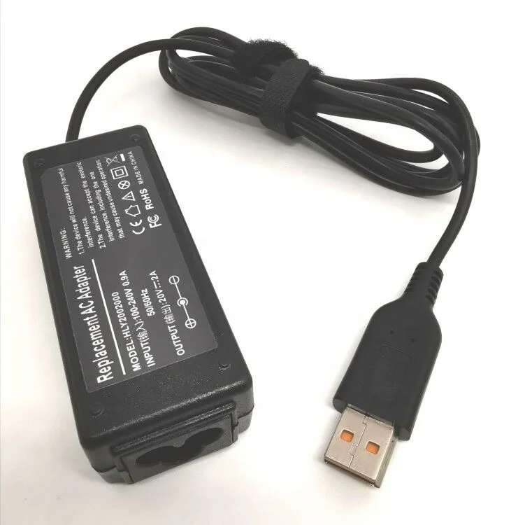 Laptop Charger 20V 2A 40W AC-DC Adapter Charger for Lenovo Yoga3 Pro 13-5Y70 5Y711 Desktop charger for Laptop Power Supply