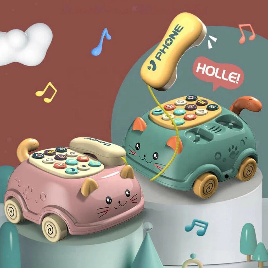 DADI OEM&ODM Plastic Intelligent Music Cartoon Animal Mobile Phone Toy Kids Toy Telephone Toy For Kids