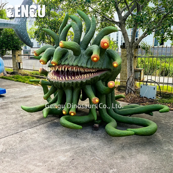 Real Size Tree Monster With Lights Customized Plant Monster Animatronics For Garden Forest