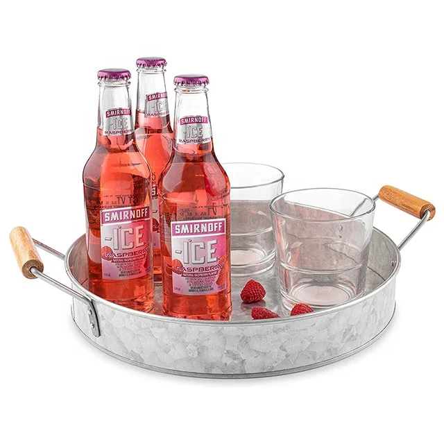 Рекламный офсетный индивидуальный винный поднос с простым дизайном