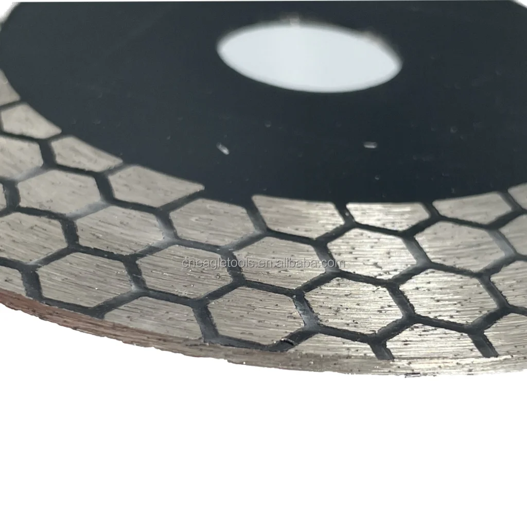 115/125mm Triangle Turbo Diamond Saw Blade Cutting Disc for Ceramic/Porcelain Tiles
