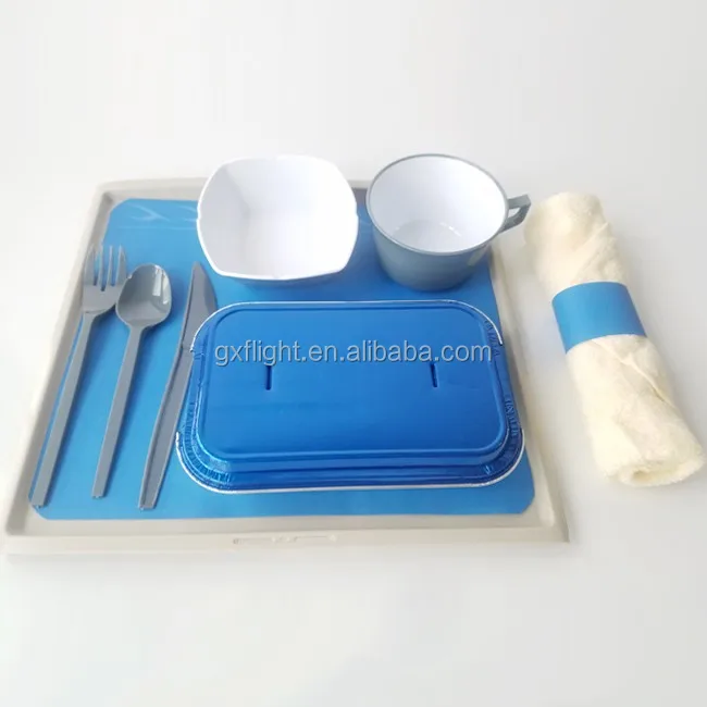 Plastic ABS Reusable Tableware For Airline