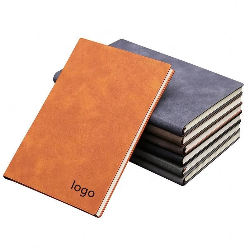 Promotional Write Usage A5 Pu Leather Notebook Customized Inner Pages Exercise School Note book Logo Notebook