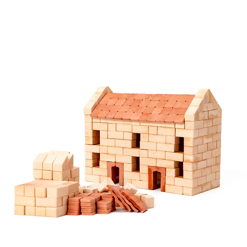 3D STEAM Educational Toys DIY Real Mini Bricks Reusable House Building Blocks Sets for Kids