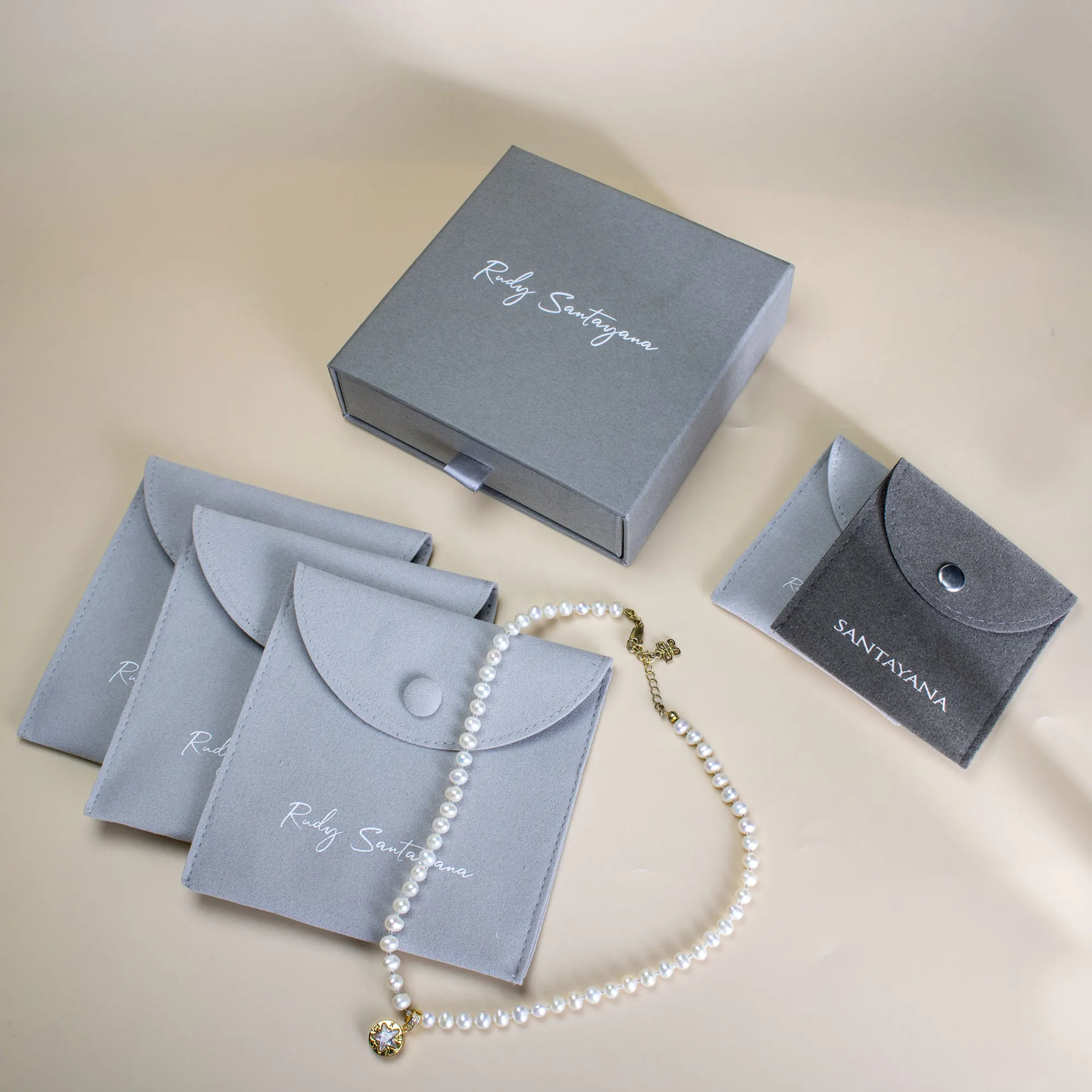 Custom Cardboard Paper Drawer bracelet Box And Pouch Pendant Necklace Ring  Bag Drawer Gift Jewelry Box Jewelry Packaging Box