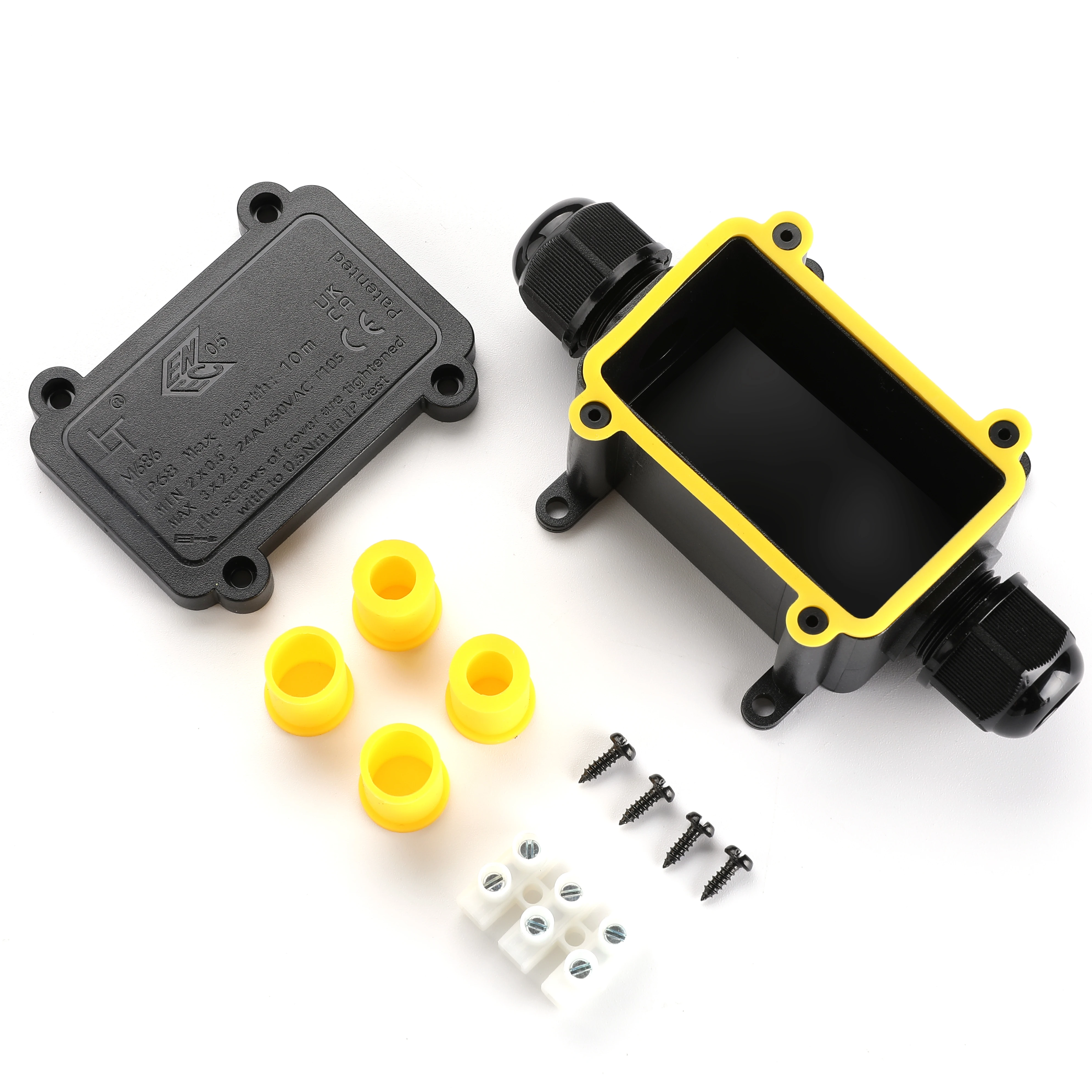 Greenway one in one out junction boxes product ip68 waterproof plastic electric junction box