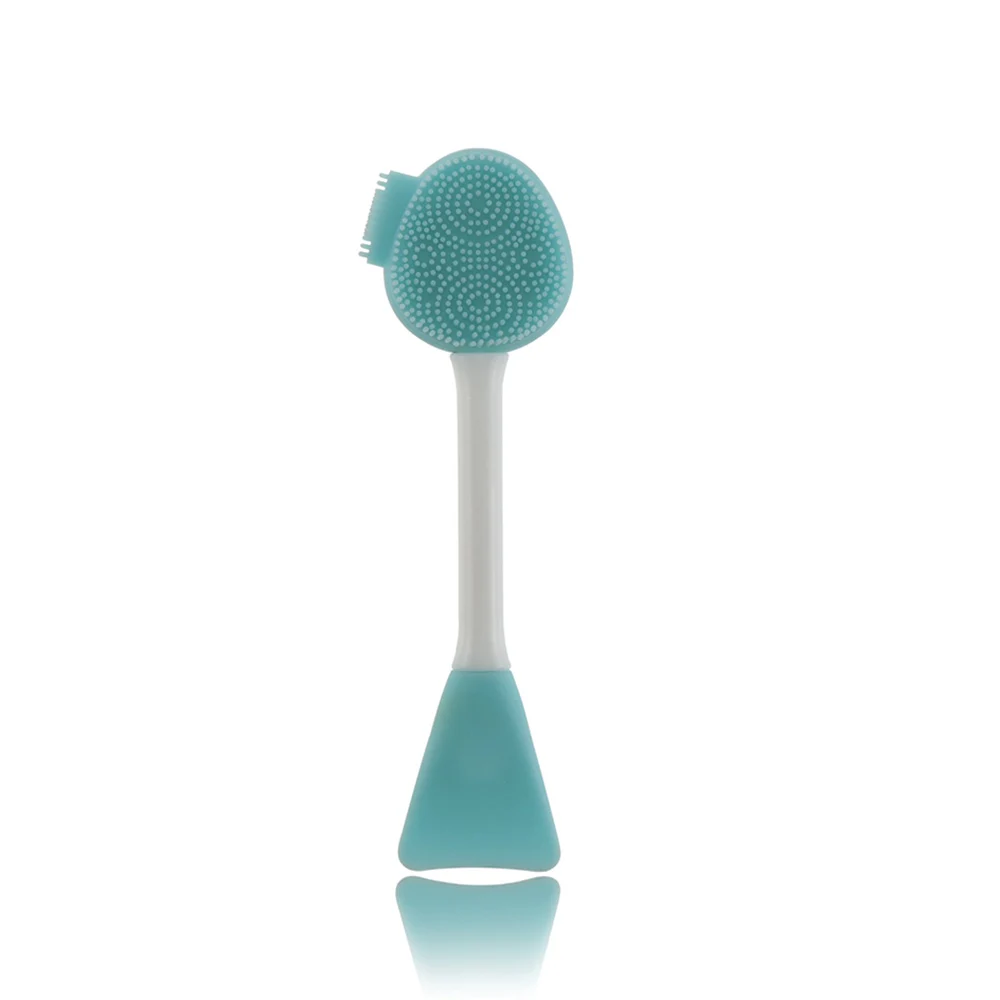Silicone Facial Cleansing Brush Dual Head Mask Brushes Custom Logo Private Label