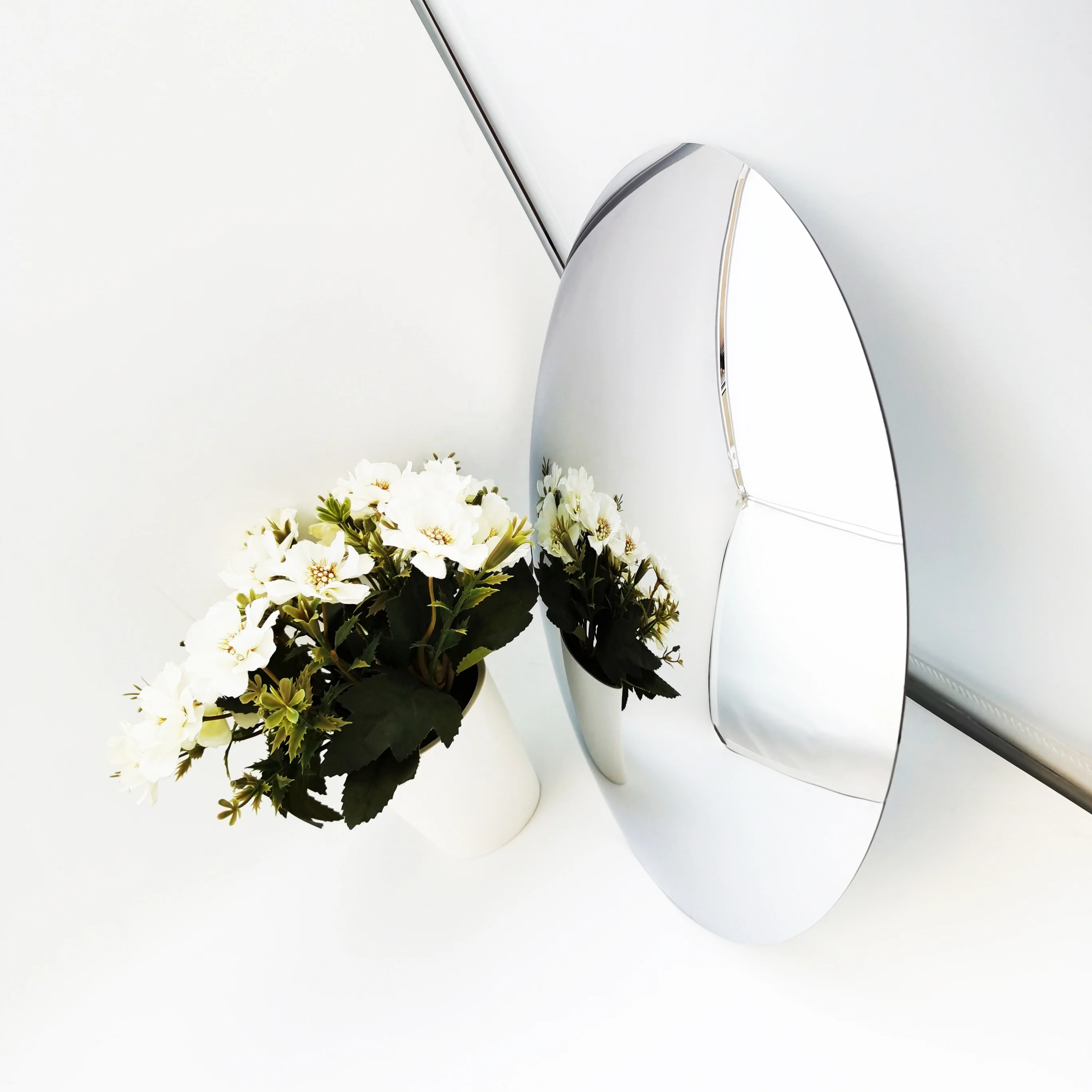 Высококачественное изготовленное на заказ круглое выпуклое зеркальное стекло