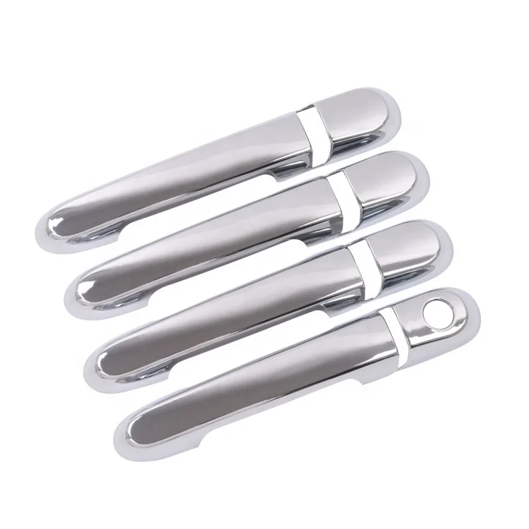 WZXD Car Chrome Door Handle Cover Trim Plastic Handles Accessories For Accent 2005-2010