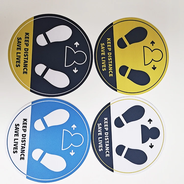  Social Distancing Floor Decals Stickers 10 Pack Safety Sign 11