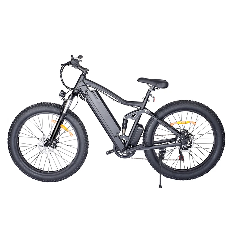 OEM Popular 26 inch 48V 500W 10.4Ah Electric Fat tire City Bike electric bicycle with LED front light