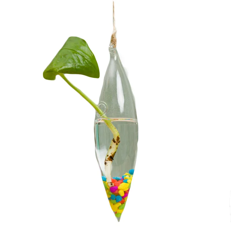 Glass Hanging Vase Transparent Hydroponic Simple Modern Creative Decoration Living Room