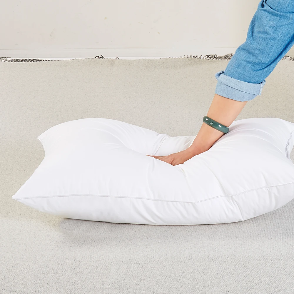 20x30 Queen Bed Pillows Down Feather Down Alternative Hotel Fluffy Sleeping Pillow Insert White