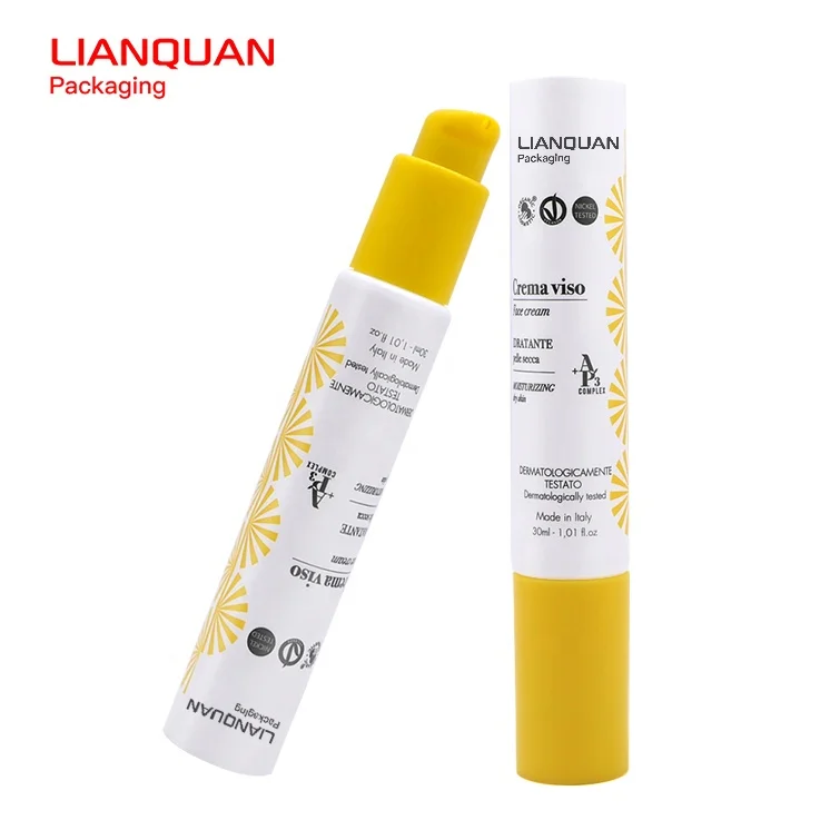 Cosmetic Face Cream Tube ABL PBL PE Extruded Tube Airless Pump Tube