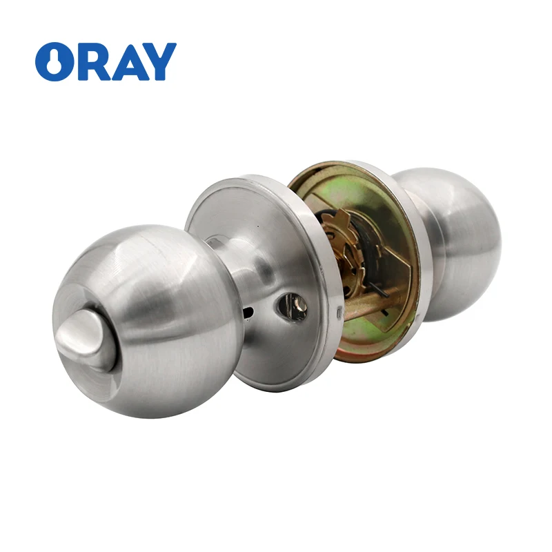 security round ball door locks for Stainless Steel  universal industrial door lock wood door handles lock