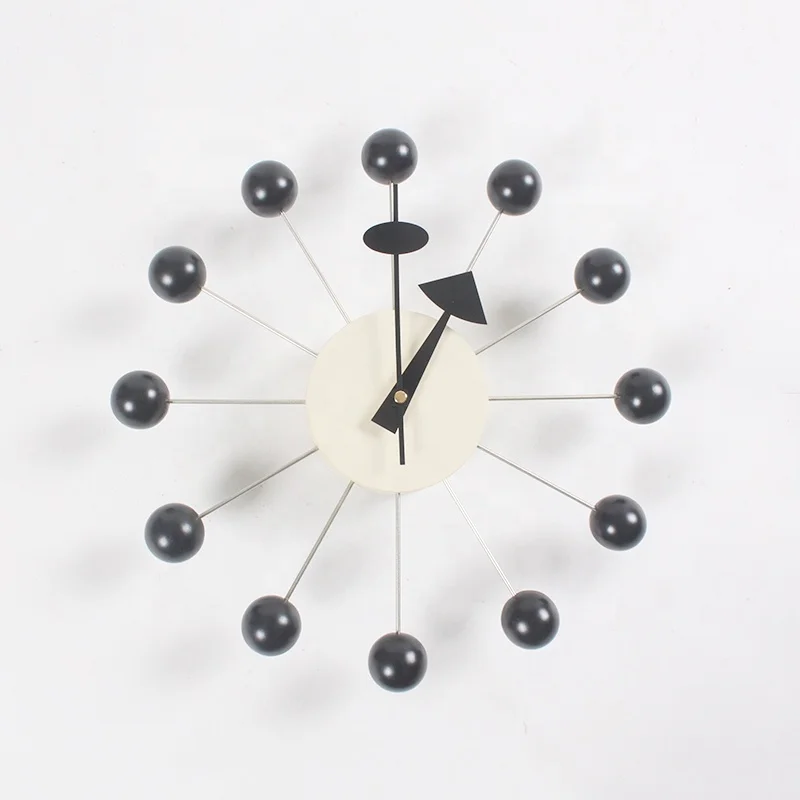 NASIDA 2020 beautiful modern luxury home decorative diy wooden balls wall clocks  candy clock simple clock