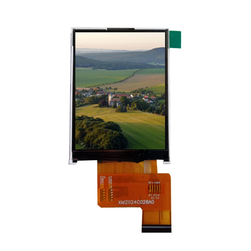 2.4 inch customized Oem 240x320 24 Pin 240 cd/m2 MCU 8-bit interface lcd displayer