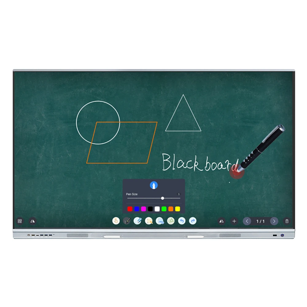 LONTON 75' School All in One Touch Screen Education Interactive Board Infrared 20 Touches Smart Interactive Whiteboard