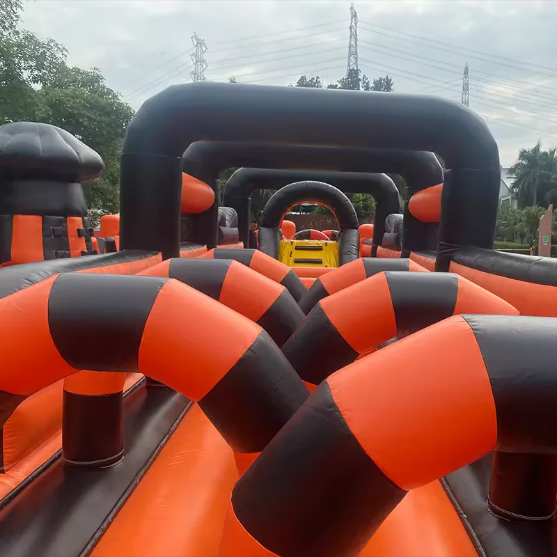 Inflatable Haunted House Popular Halloween inflatable maze High Quality Horror Maze Game For Sale