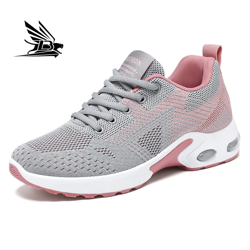 Fashion Casual Shoe Hombr Breathable Soft Sole Breathable Ladies Shoes Round Toe Comfortable Running Shoes For Women