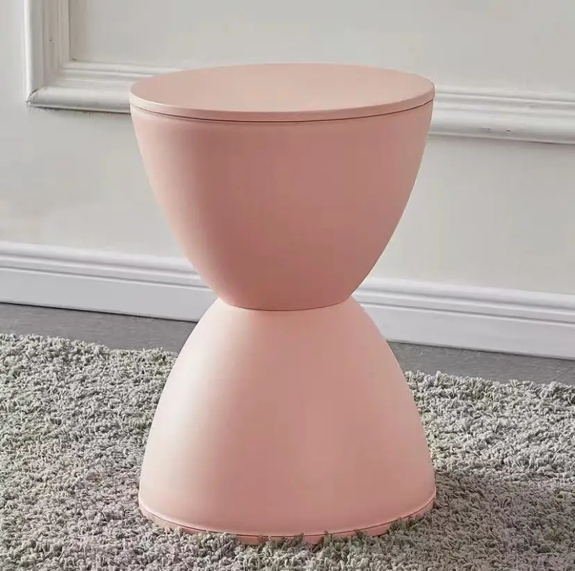 Nordic plastic equidistant chair Modern simple shoe changing stool Plastic upholstery stools for household use