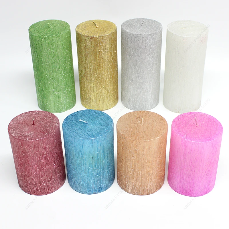 China Factory Manufacture Wholesale Price Home Decor Unscented Scented White Pillar Candles