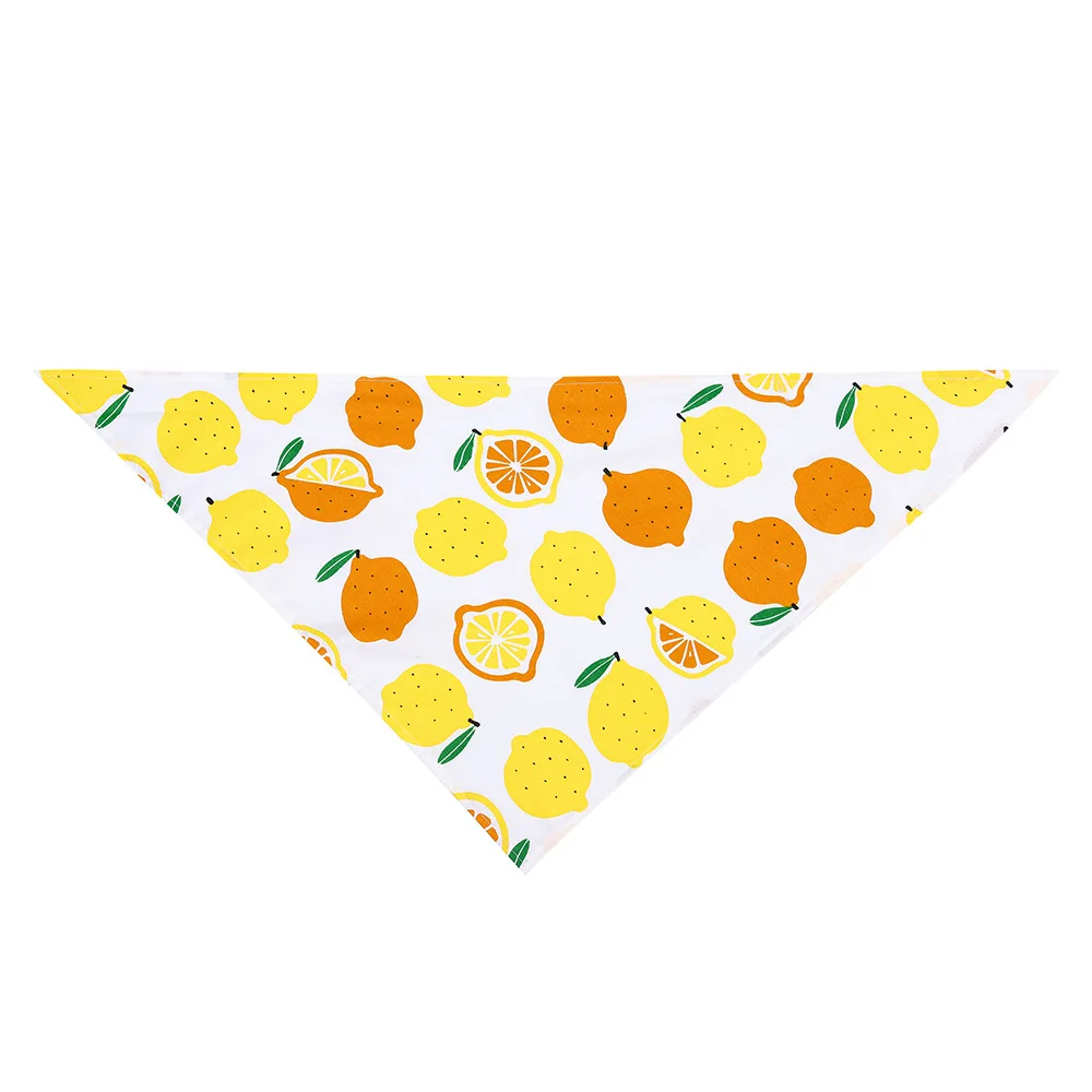 Customized popular printing small large dog bandana pet premium accessories sublimation triangle bandana for dog with logo