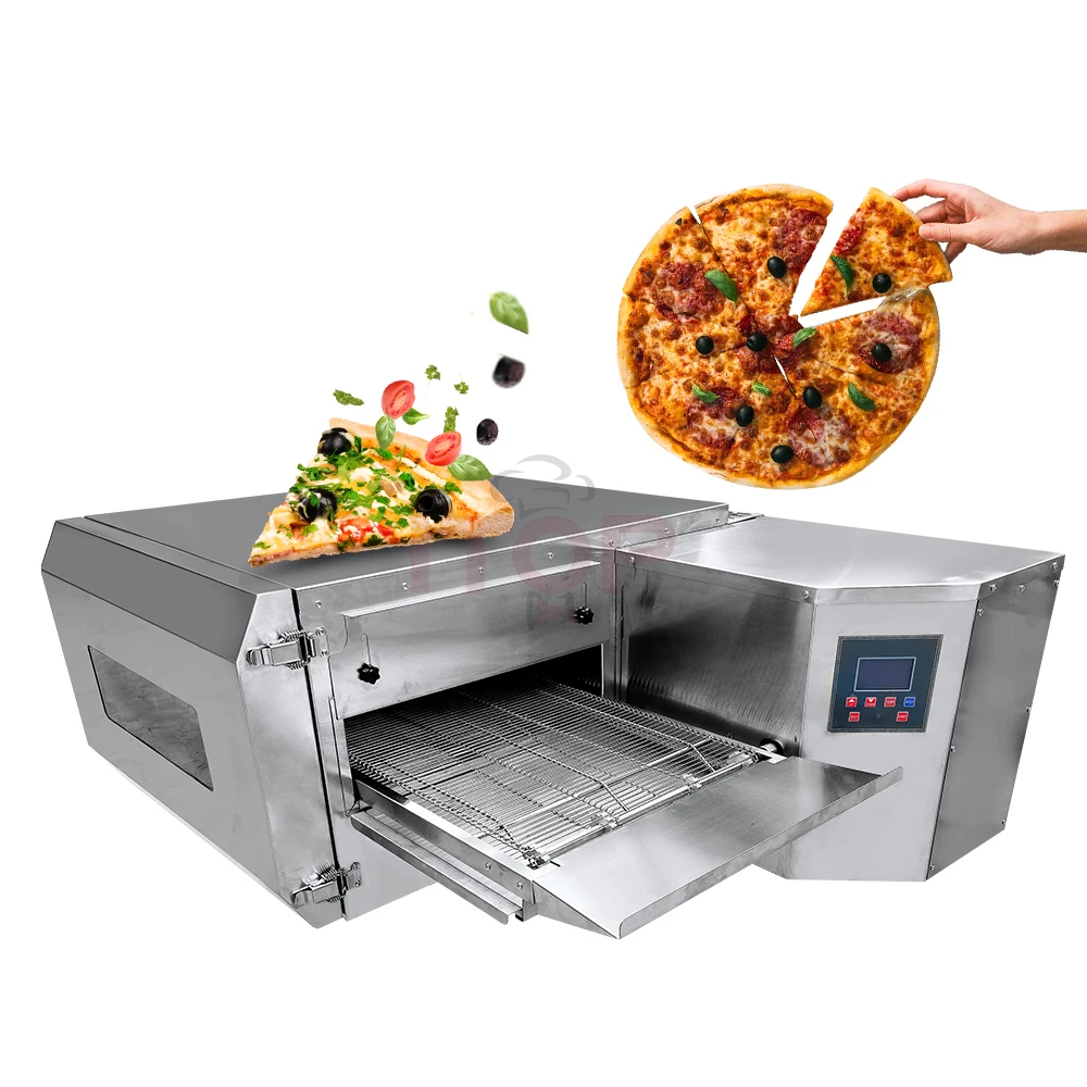 Commercial Gas Or Electric Tunnel Oven For Pizza With Chain Conveyor
