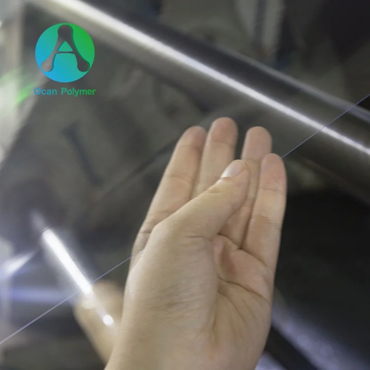 100% virgin material  1mm rigid clear plastic PVC sheet for UV printing
