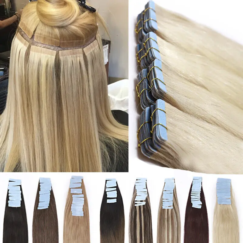 2023 wholesale price tape in human invisible hair extension factory direct virgin hair