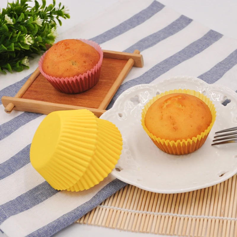  Полупрозрачная бумага для кексов легко снимается мягкие формочки маффинов