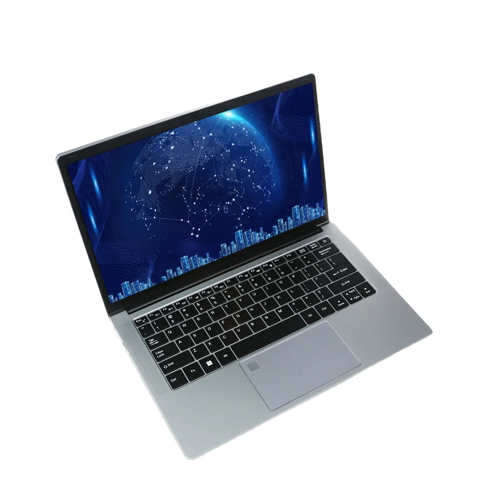 Factory OEM Laptop 14 Inch Intel Core i5 With Backlit Keyboard With Fingerprint Unlock Gray Metal Laptop For Business