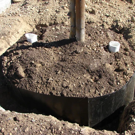 1m width 2mm thickness Black HDPE Geomembrane used for Tree Root Barrier