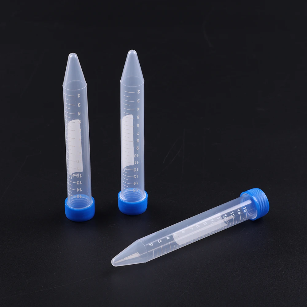 Laboratory Leak Proof Plastic Rna Dna Free Sterile Clear 15ml 50Ml Centrifuge Tubes With Screw Hat