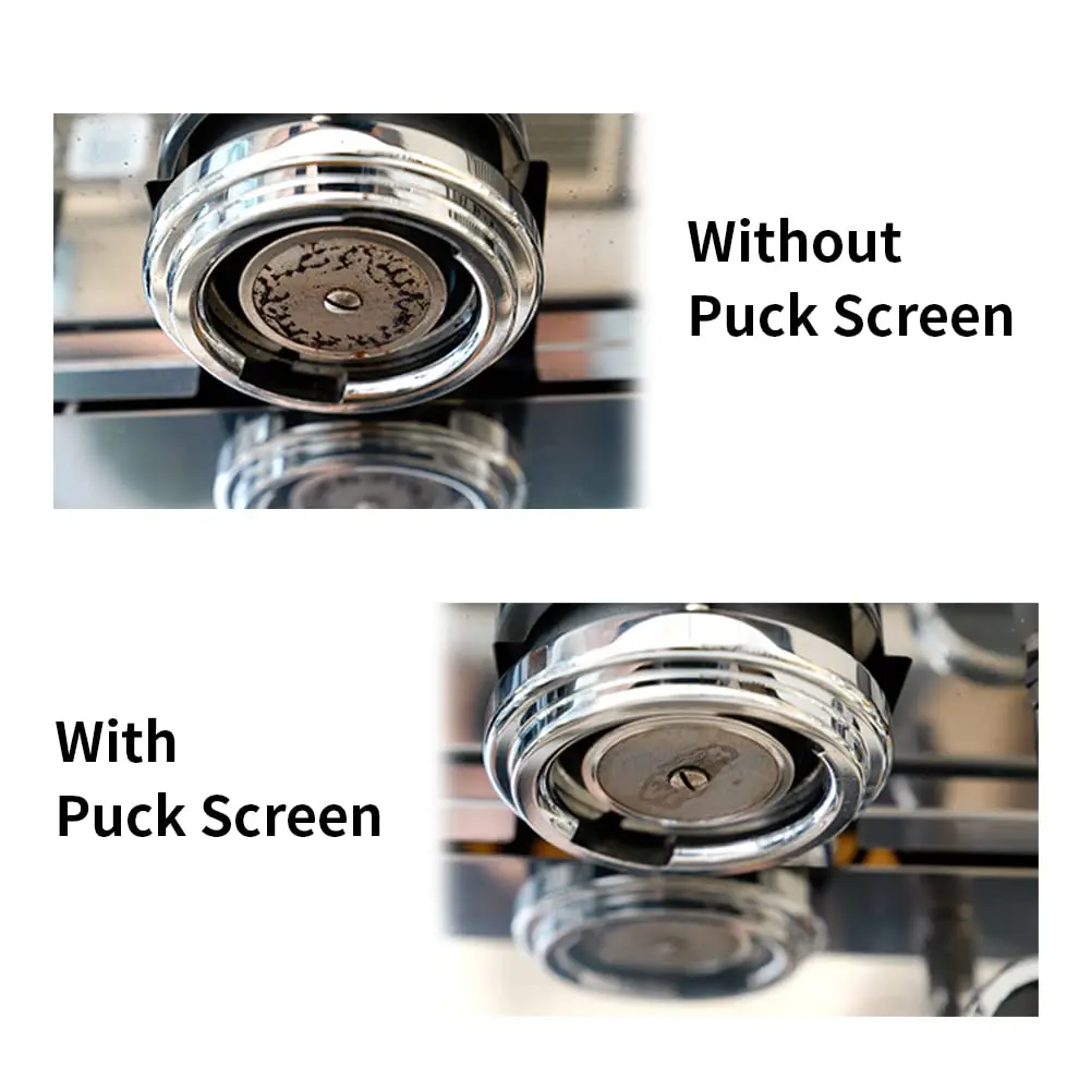 51/53.5/58.5mm 1.0mm 1.7mm 100 150 Micron Reusable 304 316 Stainless Steel Fine Coffee Filter Mesh Espresso Puck Screen