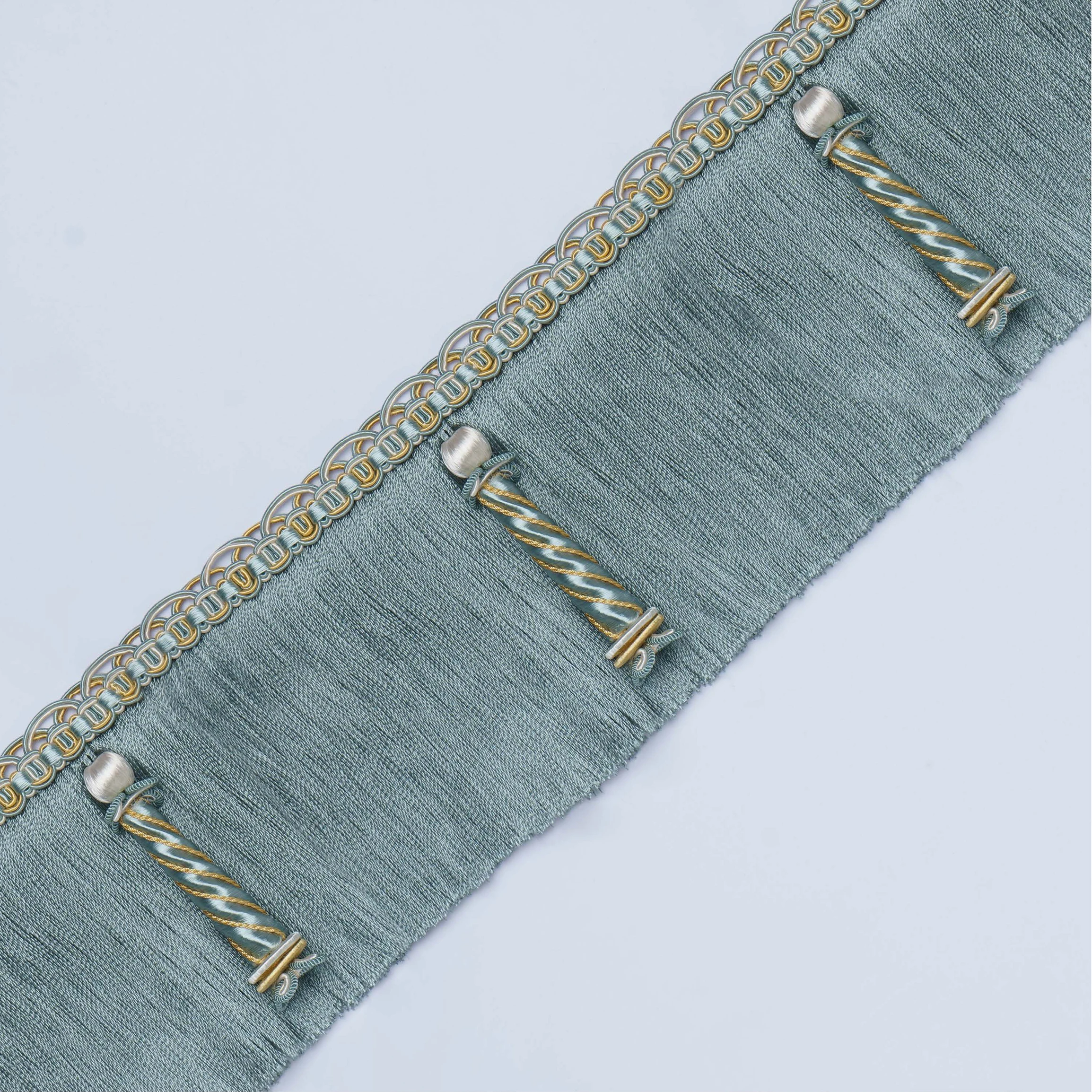 Home Accessories 100% Rayon brush tassel fringe trim Decoration for Curtain Sofa