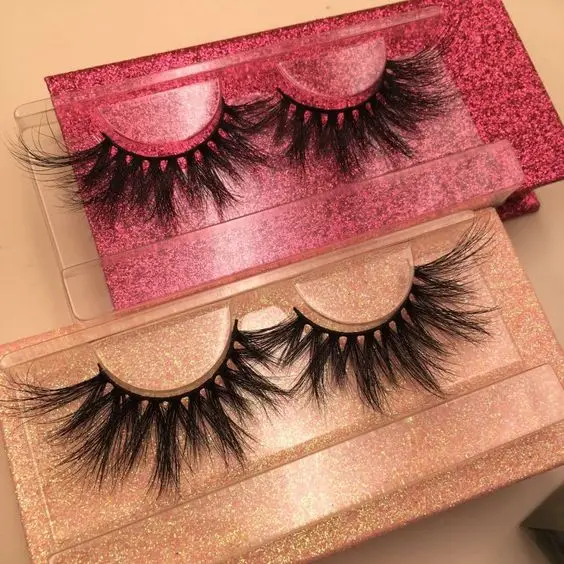 Wholesale Strip 25mm Lashes Wispy False Lashes Long Soft Fluffy 3d Mink Magnetic Eyelashes Vendors  With Customize Own Brand Box