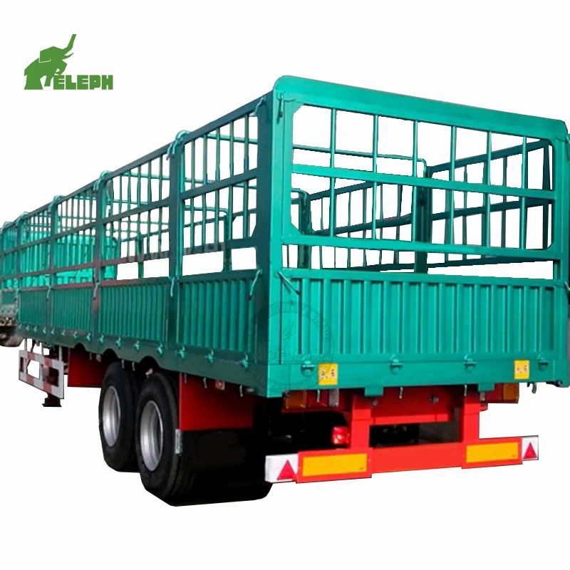 Making 3 Axles Cargo utility trailers Bar Store House Fence Semi Trailer for Sale(11)