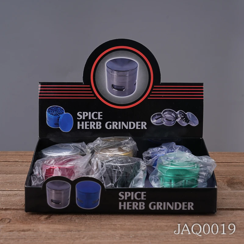 Wholesale Classic 4 Parts 63mm Aluminum Herb Grinder Custom Logo Tobacco Grinder Machine