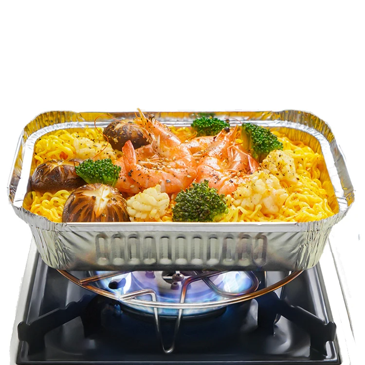 Manufacturer Disposable Aluminum Foil Take Away Food Boxes Aluminium Fod Container Foil