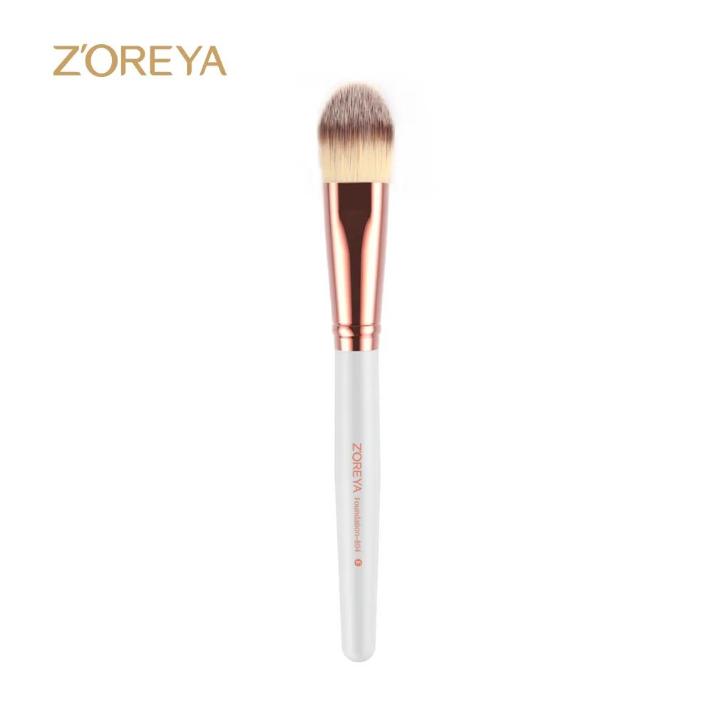 Private Label White Liquid Foundation Mask Make up Brush Synthetic Hair Cosmetic Pincel de maquillaje