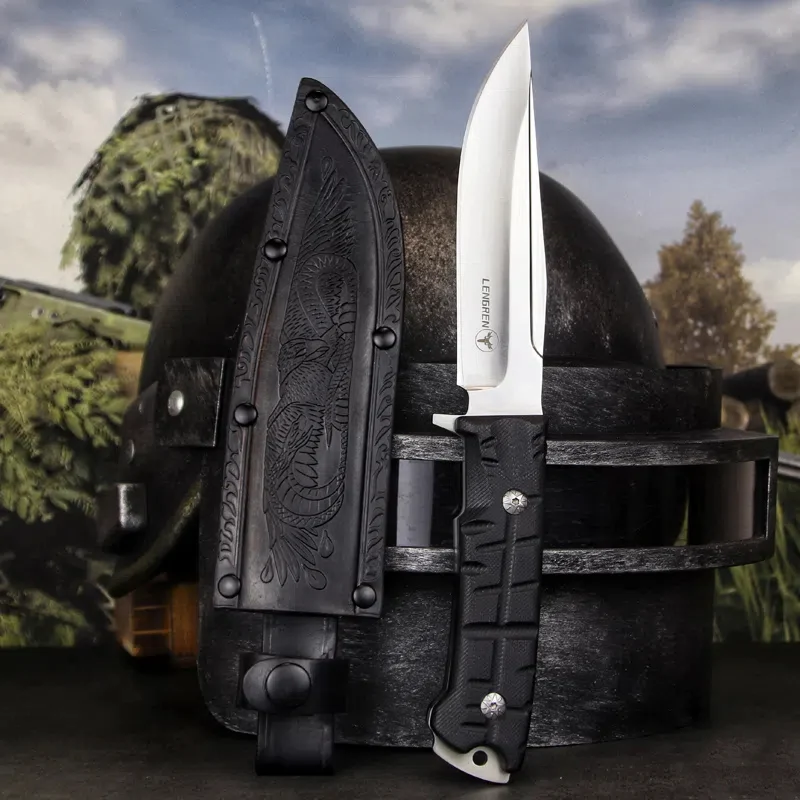 Outdoor Tactical DC53 Steel Self-Defense Weapon Sharp Wilderness Survival Hunting Folding Knife